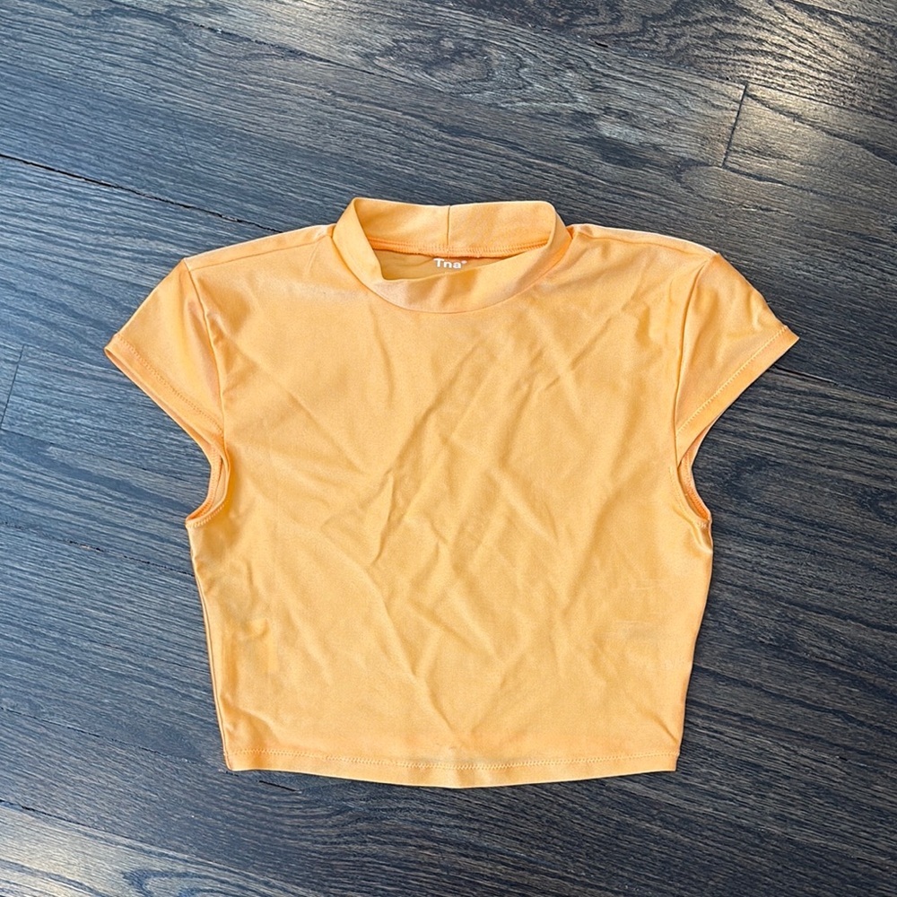 Orange Women's Crop Top by TNA  (size XS)
